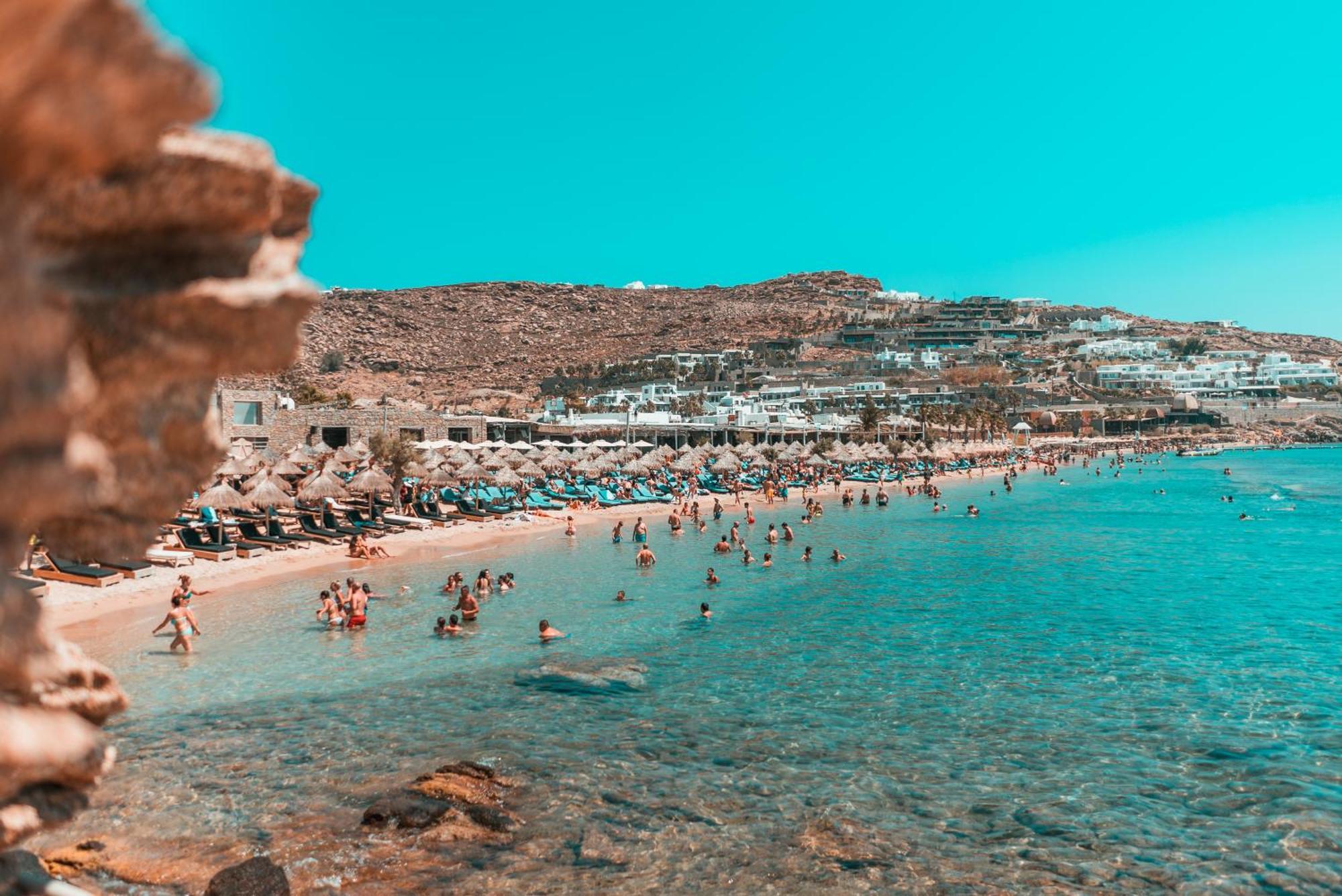 Paradise Beach Camping Platys Gialos  Exterior photo